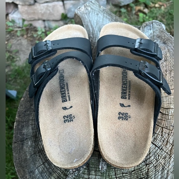 Birkenstock Arizona Kids Black Sandals Size 32/ Little Kid 1-1.5 - Picture 4 of 6